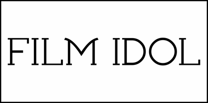 Film Idol JNL Font Poster 2