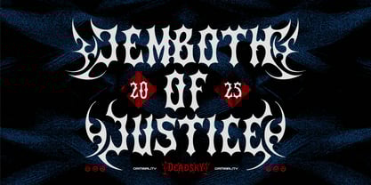 Deadsky Font Poster 9