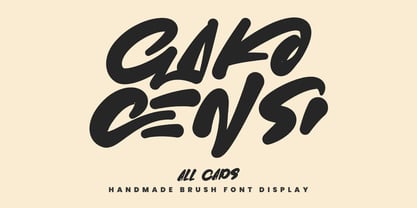 MC Gako Censi Font Poster 1