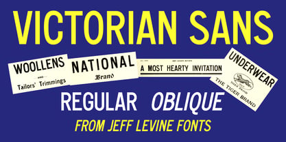 Victorian Sans JNL Font Poster 1