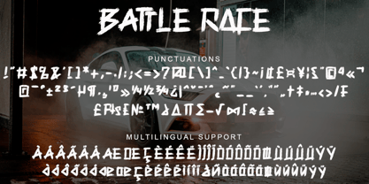 Battle Race Font Poster 9