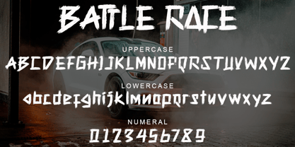 Battle Race Font Poster 8
