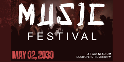 Battle Race Font Poster 5