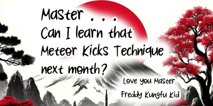 Japan Love Font Poster 3