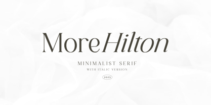 More Hilton Font Poster 1