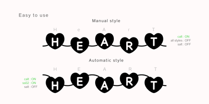 Connected Hearts Font Poster 4