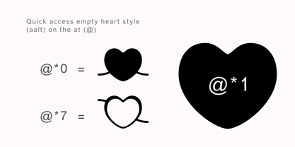 Connected Hearts Font Poster 6