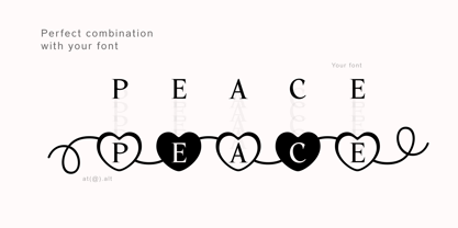 Connected Hearts Font Poster 7