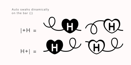 Connected Hearts Font Poster 5