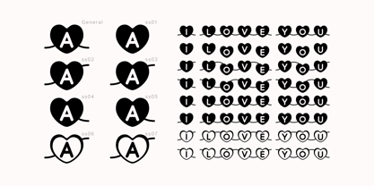 Connected Hearts Font Poster 3