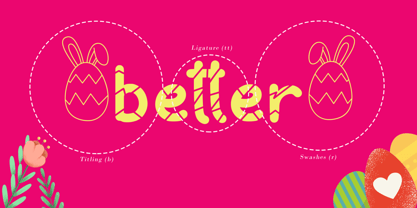 Eggstra Fun Font Poster 8