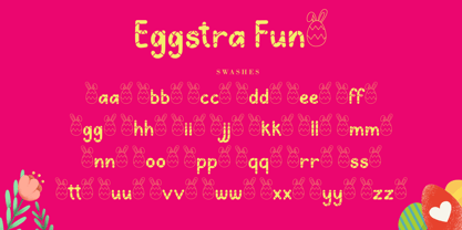 Eggstra Fun Font Poster 10