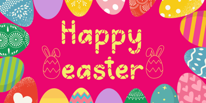 Eggstra Fun Font Poster 4