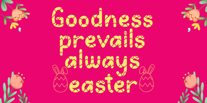 Eggstra Fun Font Poster 5