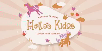 Helloo Kidos Font Poster 1