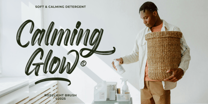 Roselight Brush Font Poster 3