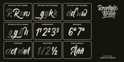 Roselight Brush Font Poster 8