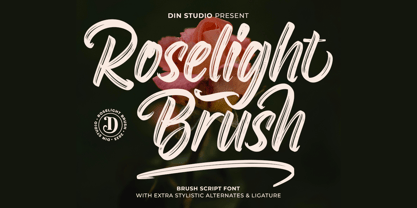 Roselight Brush Font Poster 1