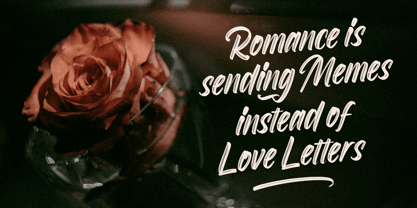 Roselight Brush Font Poster 2