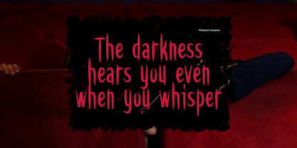 Phantom Screams Font Poster 7