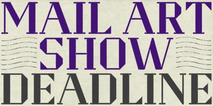 Perforator Font Poster 3