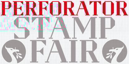Perforator Font Poster 1
