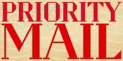 Perforator Font Poster 4
