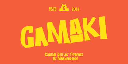 Gamaki Font Poster 1