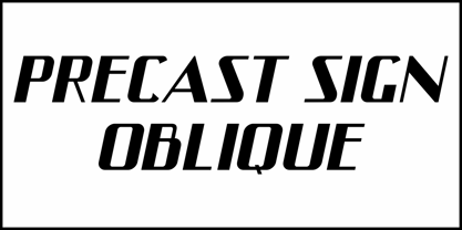 Precast Sign JNL Font Poster 4