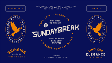Sundaybreak Font Poster 1