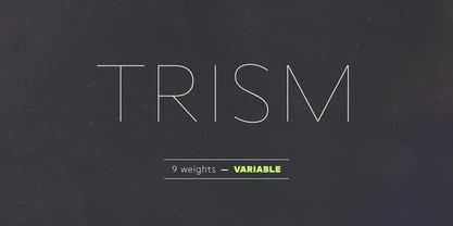 Trism Font Poster 1