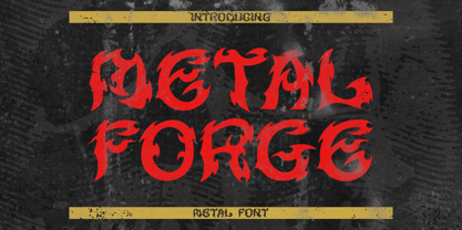 Metal Forge Font Poster 1