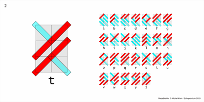 Maze Braille Font Poster 2