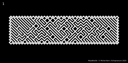 Maze Braille Font Poster 1