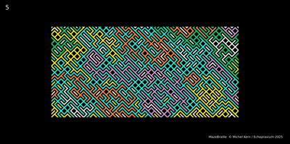 Maze Braille Font Poster 5