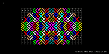 Maze Braille Font Poster 3