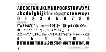 UT Milliffigh Font Poster 7