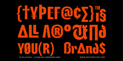UT Milliffigh Font Poster 11