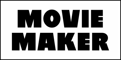 Movie Maker JNL Font Poster 2