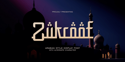 Zukroof Font Poster 1