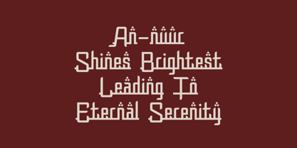 Zukroof Font Poster 3