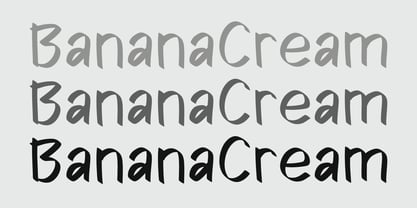Banana Cream Font Poster 3