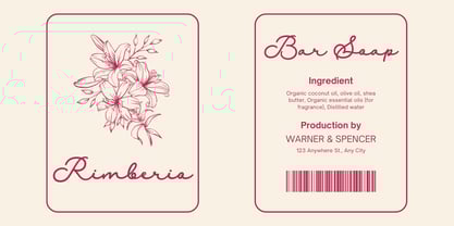 Malliga Signature Font Poster 4