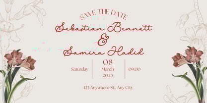 Malliga Signature Font Poster 9