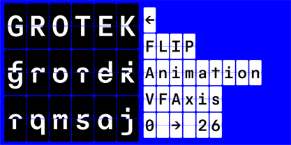Grotek Mono Flip VF Font Poster 5