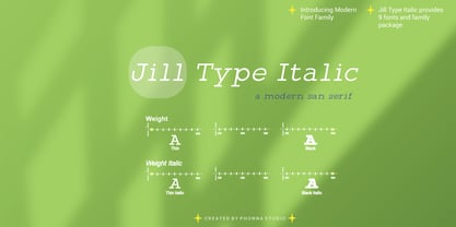 Jill Type Italic Font Poster 1