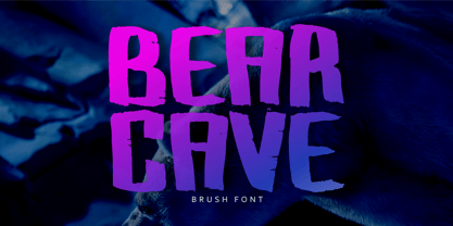 Bear Cave Font Poster 1