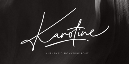 Karotine Font Poster 1