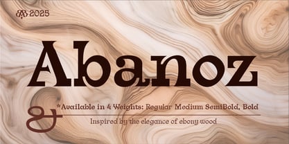 Abanoz Font Poster 1