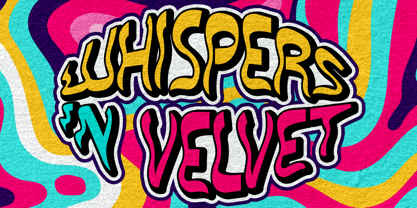 Funky Velvet Font Poster 2